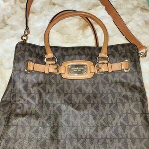 Michael Kors Brown Signature Tote Bag